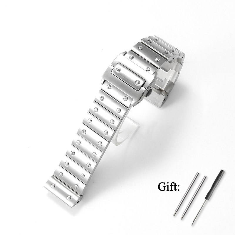 Cartier Watch Tank - حزام ساعة من الفولاذ المقاوم للصدأ