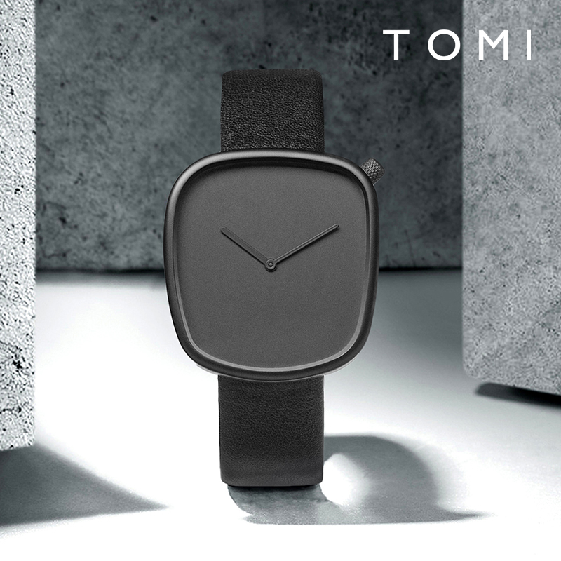 Canvas Strap Watch - ساعة تومي الحد الأدنى للرجال مربعة