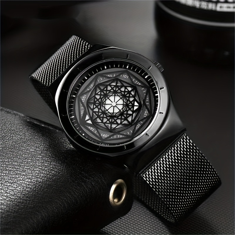 Canvas Strap Watch - مفهوم جديد ساعة تكنولوجيا سوداء إبداعية
