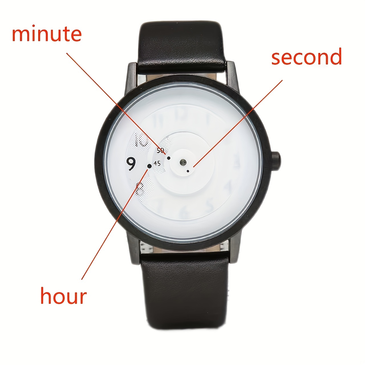 ساعة بتقنية كورية سوداء ، بسيط - مراجعة Canvas Strap Watch وسعره