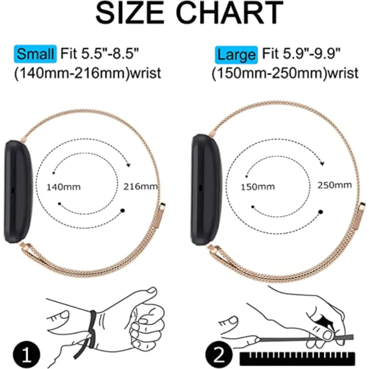 حزام بديل ميلاني لـ Fitbit Ver - مراجعة Milanese Loop Magnetic وسعره