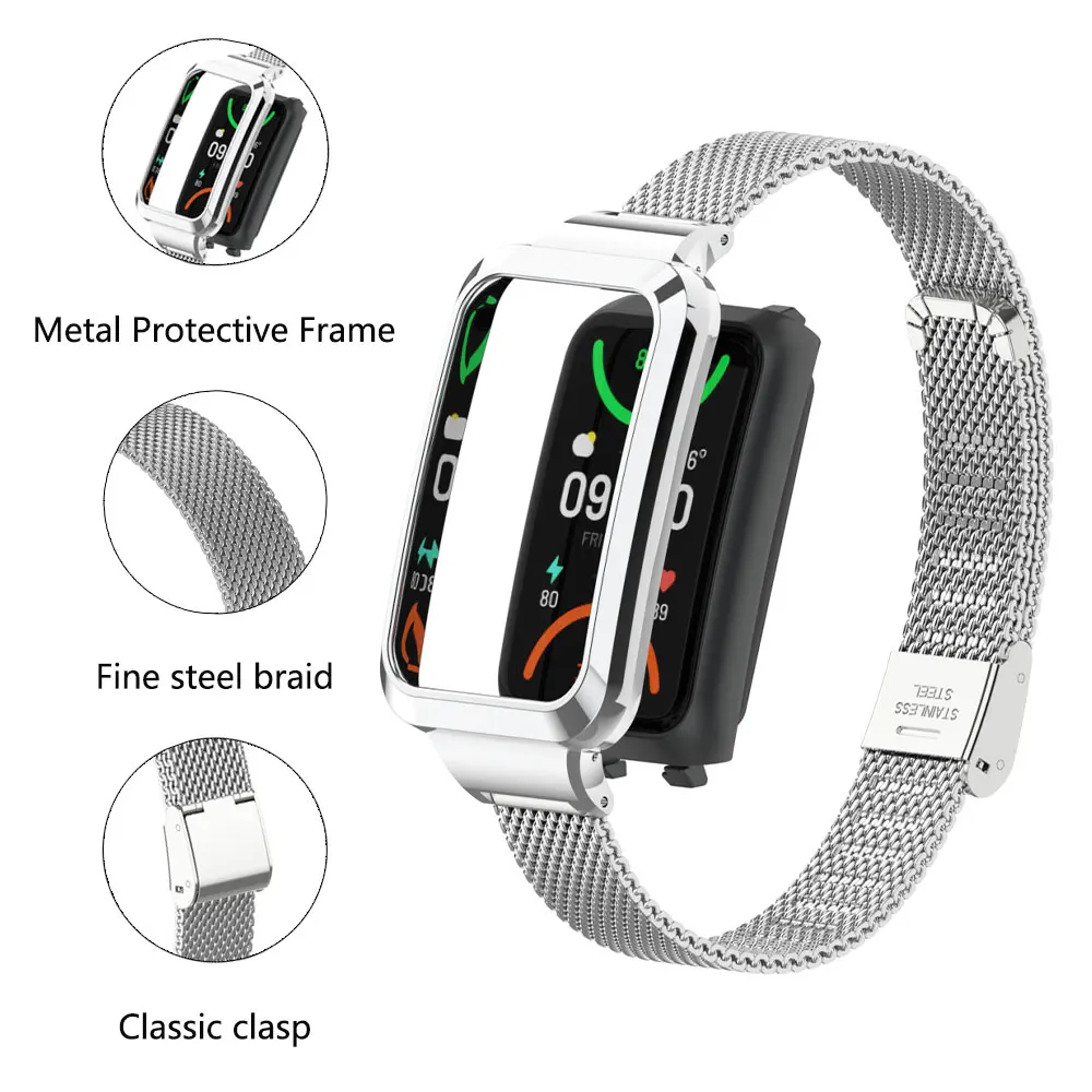 مناسبة لساعة ممن لهم باند 2 بح - مراجعة Mesh Strap Metal وسعره