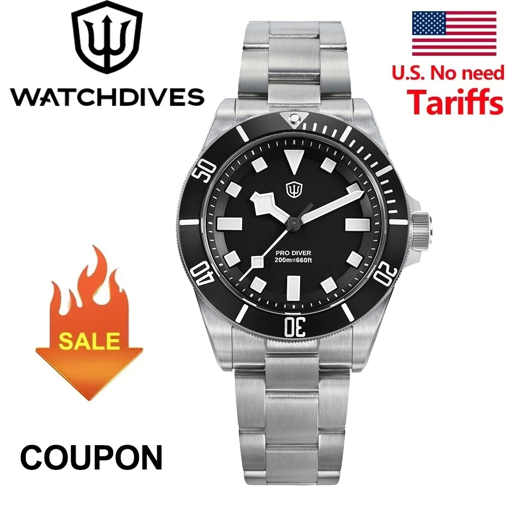Watchdives WD1969 Pro ساعة VH3 - مراجعة Rolex Watch Submariner وسعره