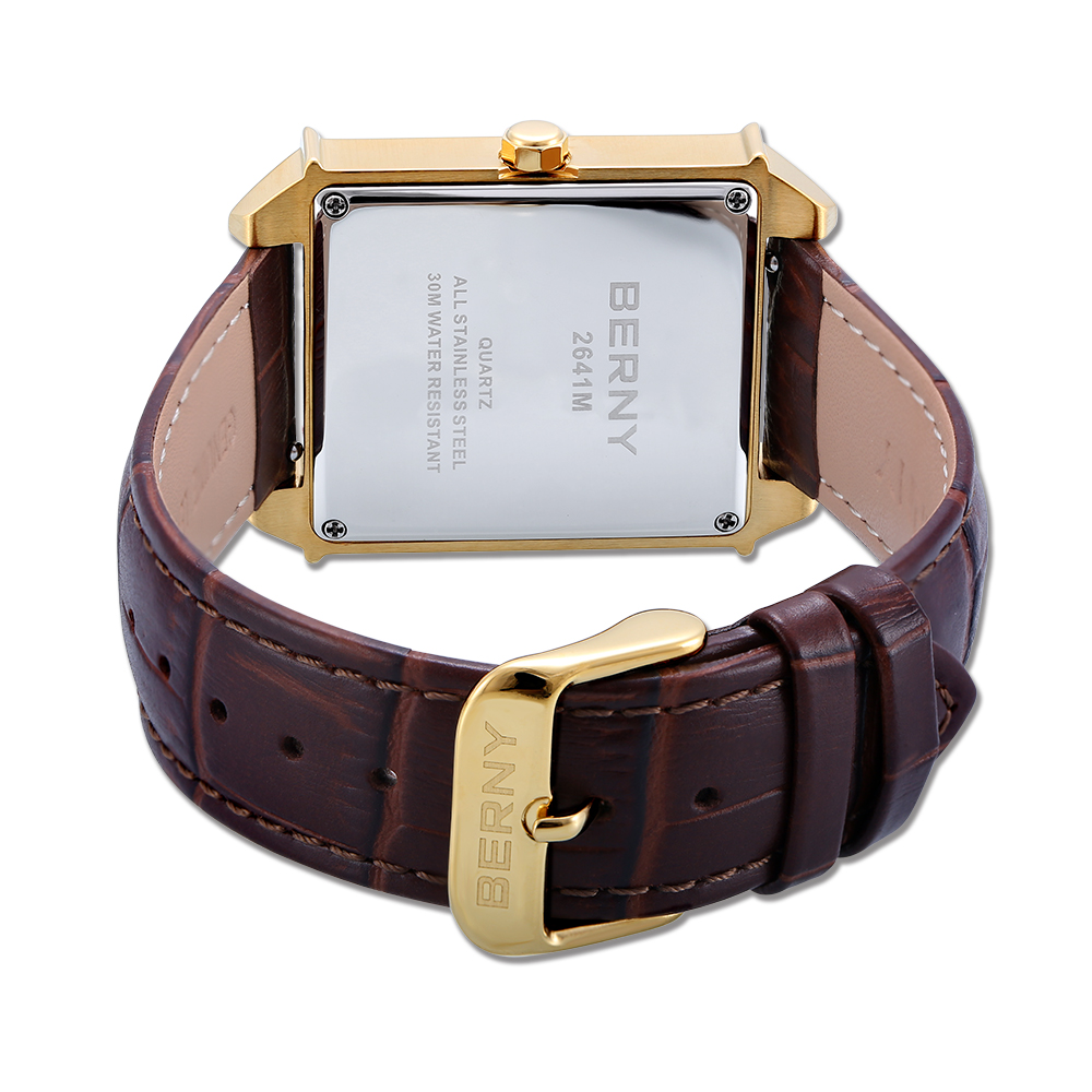 ساعة يد كوارتز BERNY 6P25 للرج - مراجعة Cartier Watch Tank وسعره