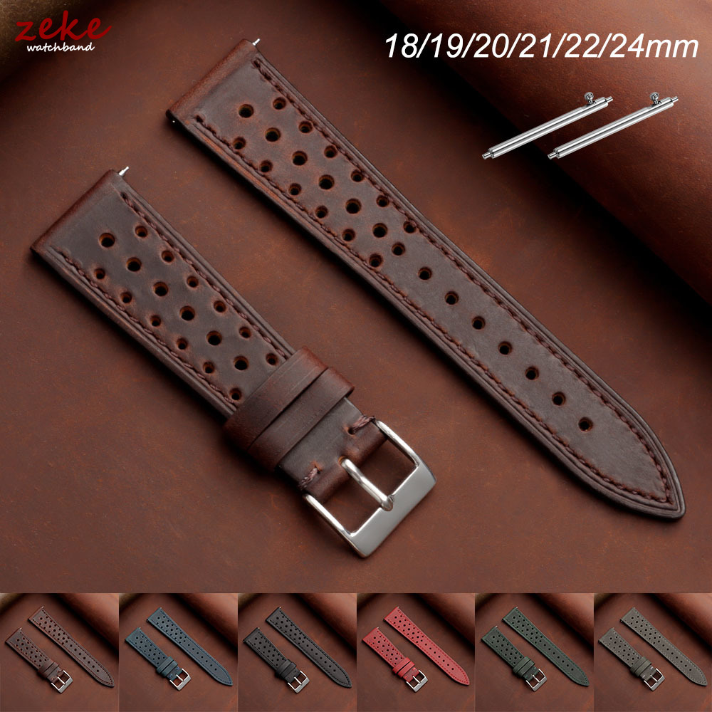 حزام ساعة جلدي كلاسيكي للسباقا - مراجعة Leather Strap Quick Release وسعره