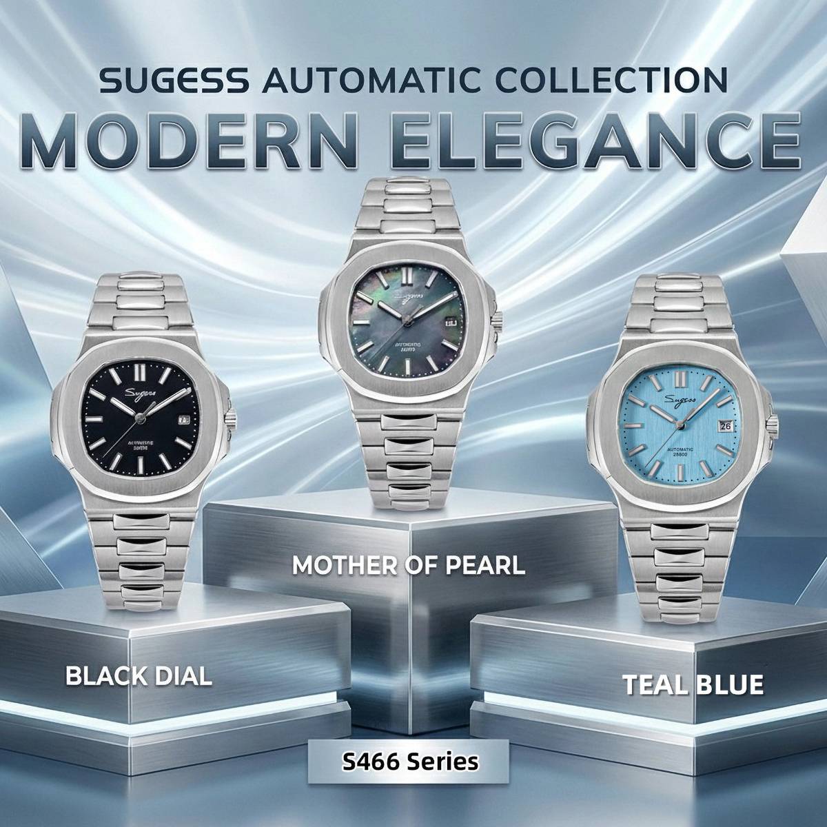 Sugess رجل ساعة التلقائي ساعات - مراجعة Patek Philippe Watch Nautilus وسعره