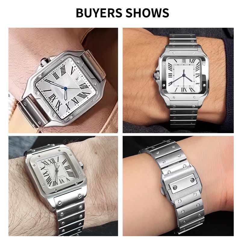 حزام ساعة من الفولاذ المقاوم ل - مراجعة Cartier Watch Tank وسعره