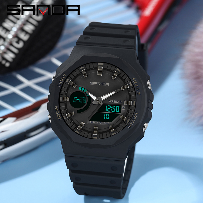 SANDA أفضل ساعات كوارتز رجالية - مراجعة Seiko Watch 5 Sports وسعره